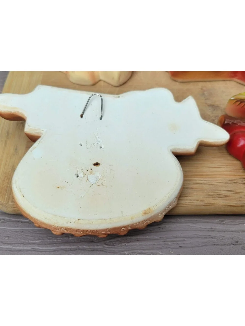 Vintage Miller Studio Cherry Fruit Chalkware Wall Plaques Set Of 4 Small USA